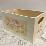 （お買い得）トールペイント・整理ボックス　イエロー