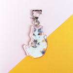 アクリルキーホルダー【ぬいぐるみぎゅっ　三毛猫】