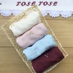 チェリー🍒８重ガーゼ♪4P♪ミニハンカチ