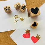 ティアラ用スタンプ❤️🖤💛💜💚💗