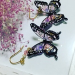 華やかな蝶々のピアス🦋