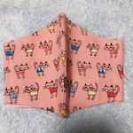 送料無料꙳★*ﾟ夏用マスク/大人用/プレゼントにも/猫柄/かわいい/夏用/爽やか/手作りマスク/ハンドメイド/薄手/