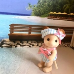 海辺の床のみ☆ドールハウス、アンティーク、ミニチュア、インテリアに(*^_^*)