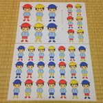 色組み合わせパズルのキット☆男の子(カラー：原色）
