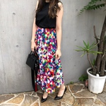 【NEON COLOR SKIRT】color:mix