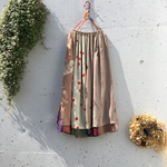 着物リメイクスカート /正絹パッチワーク