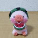 スイカもぐもぐぶぅさん