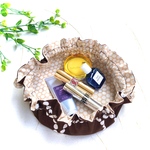 【NEW‼️】巾着　トレイポーチ　化粧ポーチ　まん丸巾着