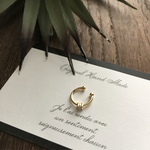 stone ear cuff(gold)