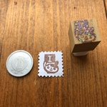 1円サイズ・イニシャルはんこ★ おだんごちゃん　I