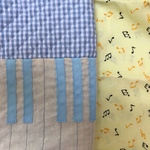 【kiki1205様オーダー品】 新・ピアノ講師が作ったレッスンバッグ(裏地付き)パステルブルー