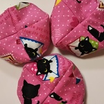 お手紙猫柄　お手玉　3個セット
