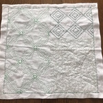 刺し子ふきん　寄せ模様