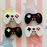 【161】2セット♡新色♡ゲーム機モノクロパーツ♡デコパーツ プラパーツ 貼り付けパーツ ハンドメイド材料  ハンドメイドアクセサリー