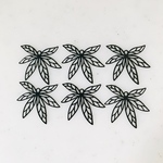 Black Leaf Pendant Tops
