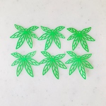 Neon Green Leaf Pendant Tops