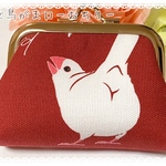 もっふり白文鳥のがま口／おちり