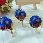 夏の夜空 花火 ヘアアクセサリー ヘアカフ ポニーフック ゆれる  まとめ髪　浴衣　祭り