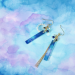 [滲む夜星空の流星群スティック ピアス/イヤリング]