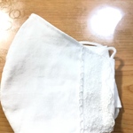 1枚💎夏ガーゼ✨綿💕ドットレース夏マスク 送料無料💎【洋裁プロ】が作る【Mサイズ】立体マスク　*:・'°☆ご覧下さい