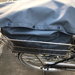 2WAY☆サイクルレインカバー☆ショッピングエコバッグ☆撥水☆グレー☆送料無料