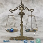 バランススケールズ　天秤型オブジェ (クラフトタイプ、真鍮製のミニチュアです)