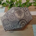 舟形マスク モダンエスニック花