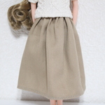 リカちゃん 服  ★送無★ ロングスカート♡beige♡