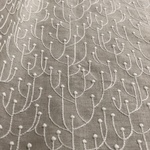 刺繍布＜森のシルエット＞リネン亜麻色50センチ