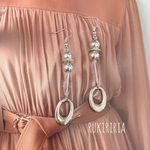 RUKIRIRIA #486 シルバーピアス  大ぶりピアス 大ぶりイヤリング 