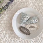 刺繍パッチンピンset𖧷