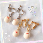 ちっちゃい文鳥さんのイヤリング/ピアス