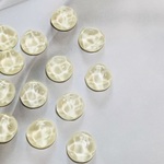 【10p】水面カボション　オーバル　円形　ホワイト