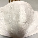 2枚💎高級レース✨💕リーフ大柄綿レース夏マスク 送料無料💎【洋裁プロ】が作る【Mサイズ】立体マスク *:・'°☆ご覧下さい