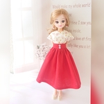 ★リカちゃん★洋服★小花柄ブラウス★赤いスカート★ピアス★セット★