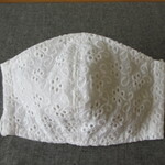 コットンレースの立体マスク