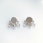ウッドパールの雫ぽたぽたピアス　イヤリング