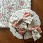 【Mさまオーダー品】リバティ☆ Felicite Dot ダブルリボン あずきミルク 2本