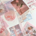 海外フレークシール２０枚セット　PINK　＃4