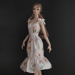 サンドレス 赤系花柄【Barbie FR PoppyParker Misaki 12インチ ドール服】