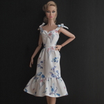 サンドレス 青系花柄【Barbie FR PoppyParker Misaki 12インチ ドール服】