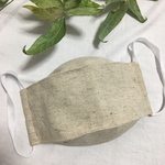 接触冷感の麻の舟形マスク　送料無料