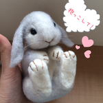 羊毛フェルトうさぎ☆抱っこしてね
