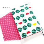 【単行本ハードカバー用】大玉スイカのブックカバー