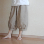 バルーンパンツ　【メンズライク】ワイドパンツ　かぼちゃパンツ