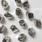 変形ひねりsilver beads6p