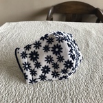花柄刺繍ラインストーン付き立体マスク(涼感ガーゼ仕様)