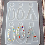 New！★大きめ★つるつる表面シリコンモールド　　アクリルパーツ用レジン　樹脂