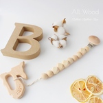 ◆名前入れ無料◆ 天然木の歯固め(おしゃぶり) ホルダー  歯固めジュエリー《ALL WOOD》