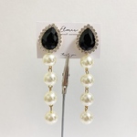 ビジュー×パールピアス